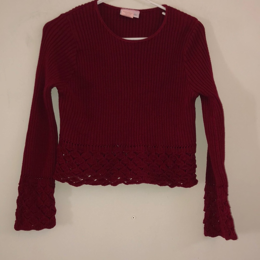 a cropped sweater